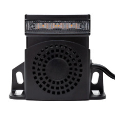 Car Reverse Backup Beeper Warning Alarm White Noise 12/24V Truck with LED Strobe