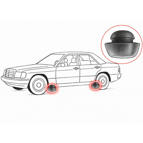 W201 190er jack holder rubber