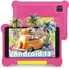 Kids Tablet 7 inch,Android 13 Quad Core,5GB RAM 32GB ROM,128GB TF,Parent Control