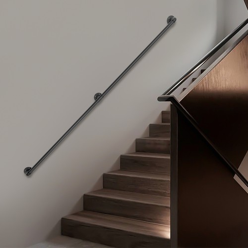 Black galvanized iron - black, wall