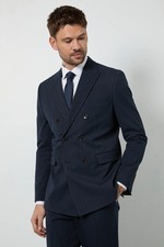 Burton Navy Suit Jacket Mens