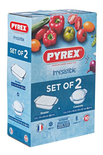 Set pyrex 2 1l - of,