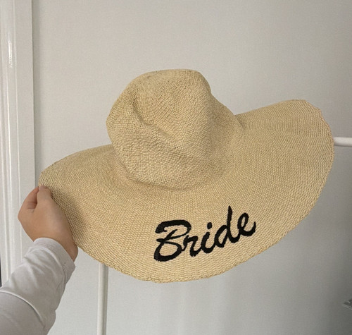 Primark beige straw - wide, brim