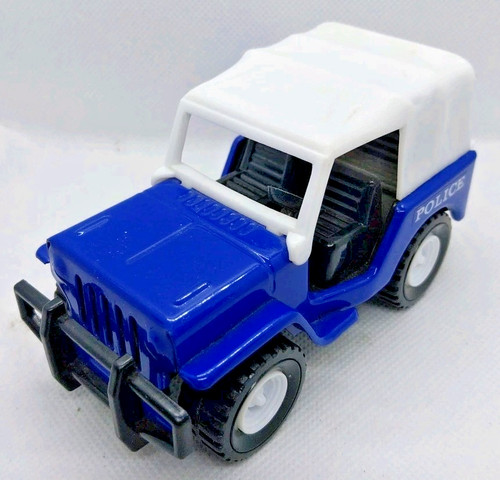 Tinplate police jeep - police, made