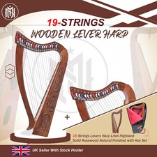 19 Strings Levers Harp irish