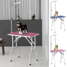Dog Grooming Table Foldable with Adjustable Arm Max Load 30 KG 81x49x80 cm