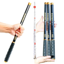 Stream Fishing Rod 3.6M-7.2M Telescopic 100% Carbon Fiber Travel Tackle Carp