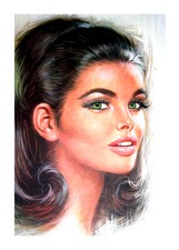 LOU SHABNER DARK HAIRED 15X24"