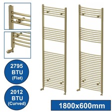 Brushed Brass Heated Towel