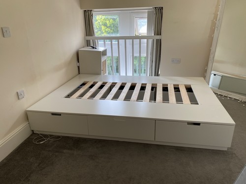 Ikea nordli double bed frame - ikea,