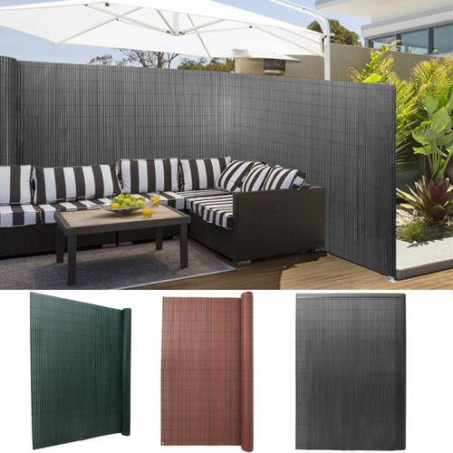 Faux bamboo garden fence - bamboo,