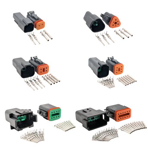 Black deutsch series plug - deutsch, dt