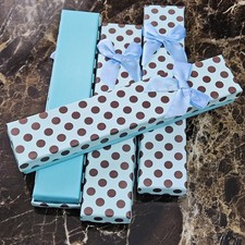 12x Long Blue Polka Dots Gift