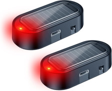 2PCS Car Solar Dummy Alarm LED
