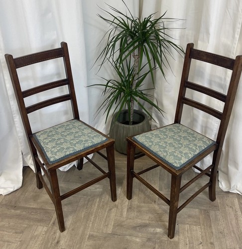 Pair edwardian chairs - pair,