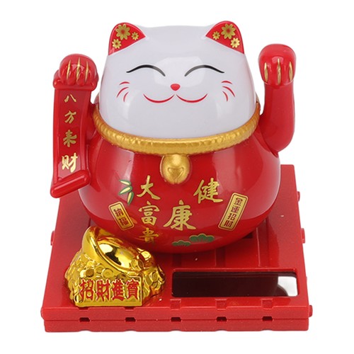 Lucky cat waving arm solar - arm,