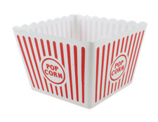 2 x Large POPCORN BOXES Plastic Cinema Movie Resuable Holders Party Film Night