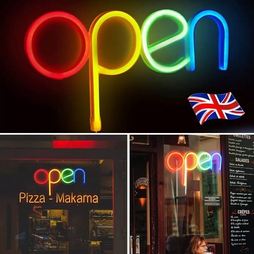 Led open shop sign - shop,