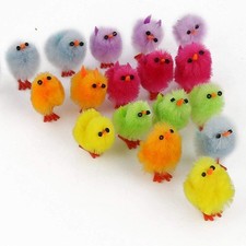 Multicoloured easter chicks - ,