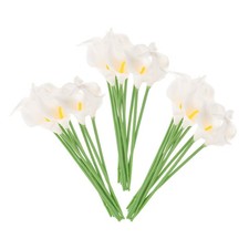 30 PCS White Artificial Flowers Faux Arrangements Bouquet