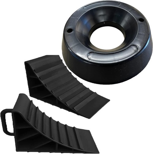 Wheel chocks and - chocks, jockey