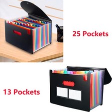 A4 Expanding File Organiser Paper 13/25 Pocket Expanding A4 Box Documents Folder