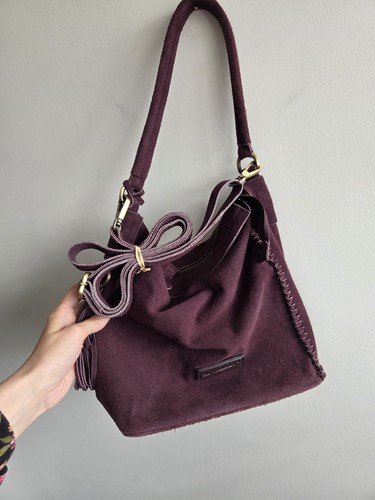 Rowallan burgundy suede purple - suede,
