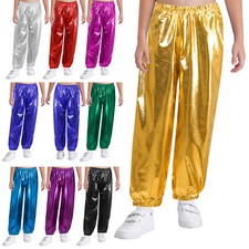 Kids Girls Boys Pants Sport Sweatpants Gymnastic Trousers Hip Hop Tights Dance