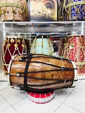 18.5" Long, 12.8 lbs Hybrid Half-Roped Half-Bolted Chetram Gill Dholak