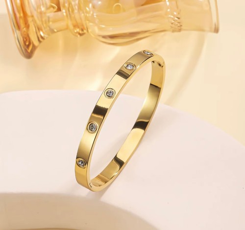 Gold plated bracelet women - gold,