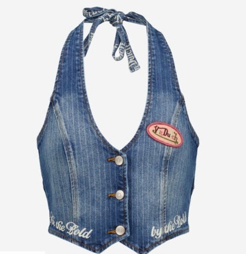 Von dutch striped denim - denim, halter