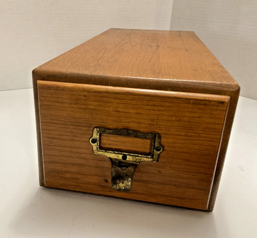 One drawer oak - drawer, card
