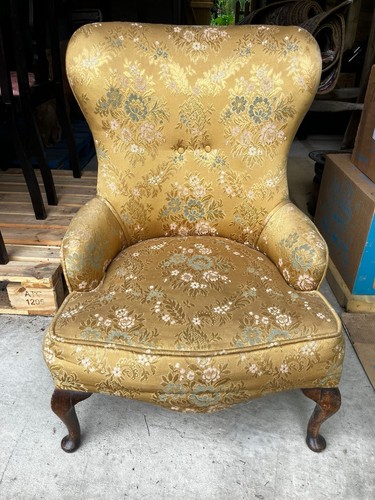 Vintage yellow nursing chair - vintage,