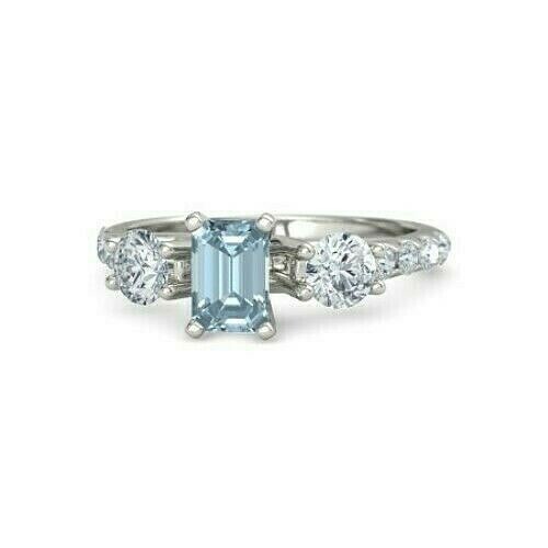 1ct emerald blue - emerald, aquamarine