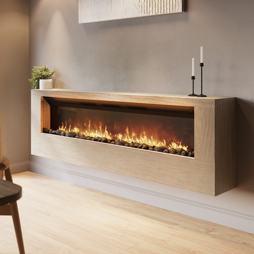 Wall mounted electric fire - wall-mounted,