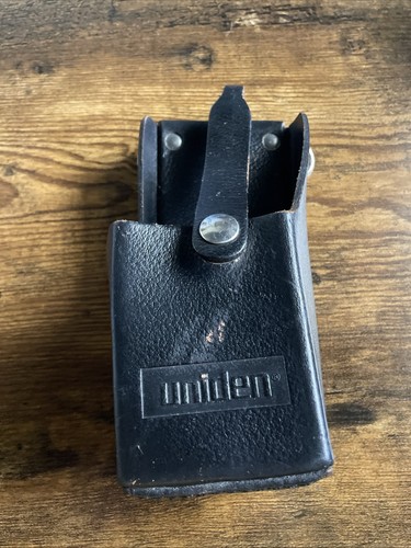 Vintage uniden leather police - leather,