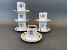 Evil Eye Turkish-Arabic Coffee Cup Set, Espresso Set, Coffee Cup