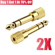 2x 3.5mm GOLD Headphone Stereo