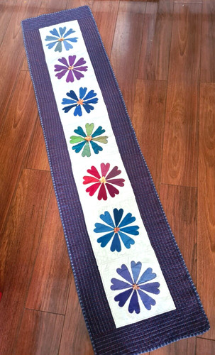 Handmade long patchwork table - handmade,