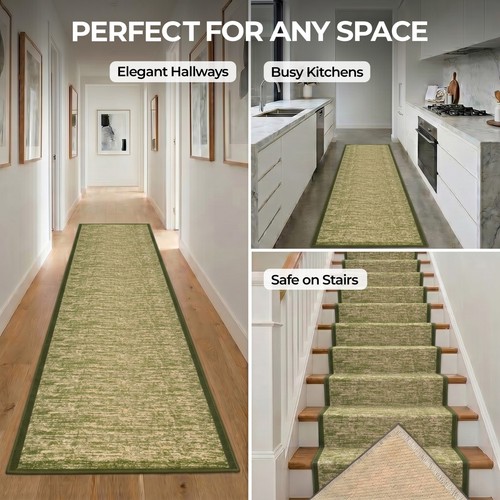 Green stair runner hallway - stair,