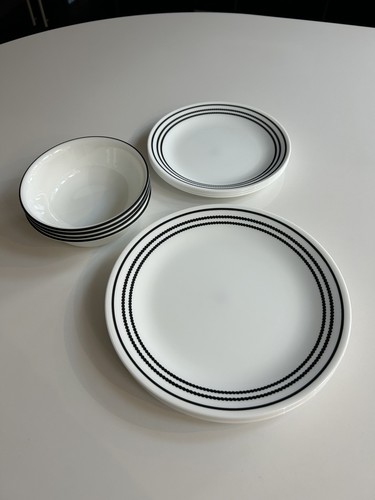 Rare 19pc corelle white - 19pc,