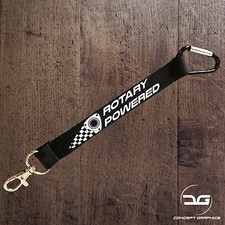 Rotary Powered Wankel Engine JDM Euro Drift Car Mini Lanyard Keyring Keychain