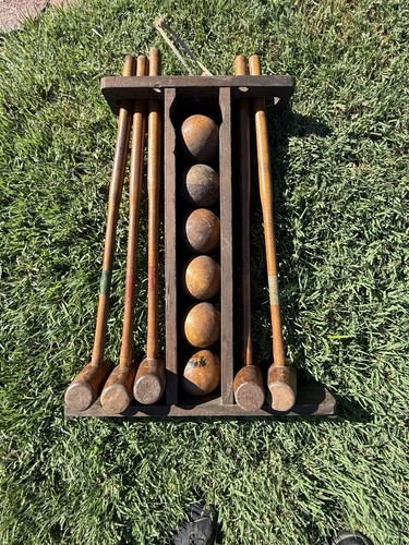 Antique croquet set - set, wooden