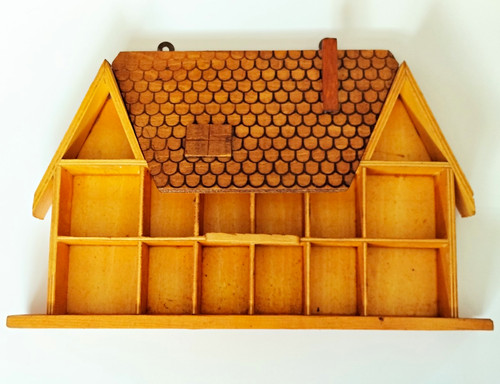 Vintage wooden house shaped - vintage,