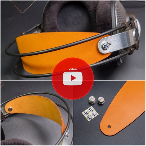 Calfskin headband cushion pads - calfskin,