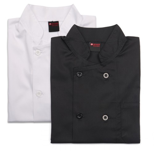 Chef jacket plastic button - jacket,