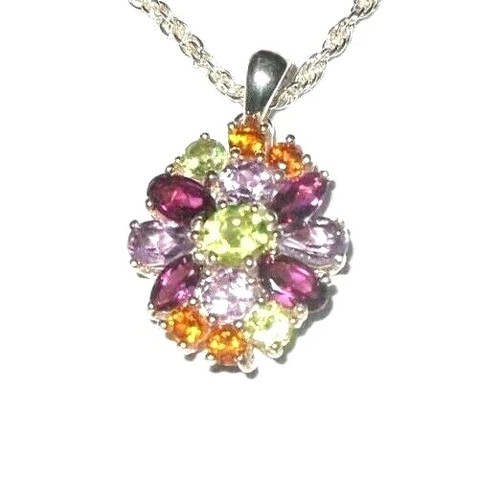 Amethyst citrine pendant - amethyst, &