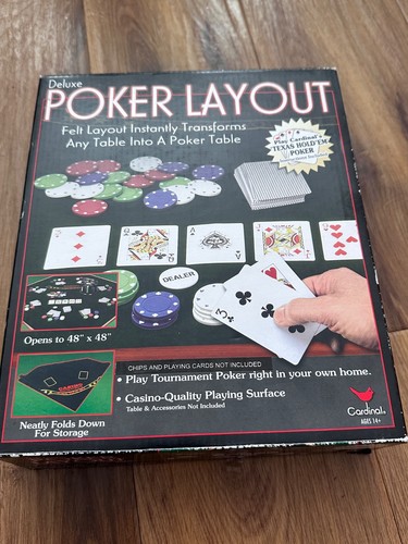 Deluxe poker layout felt - poker, table