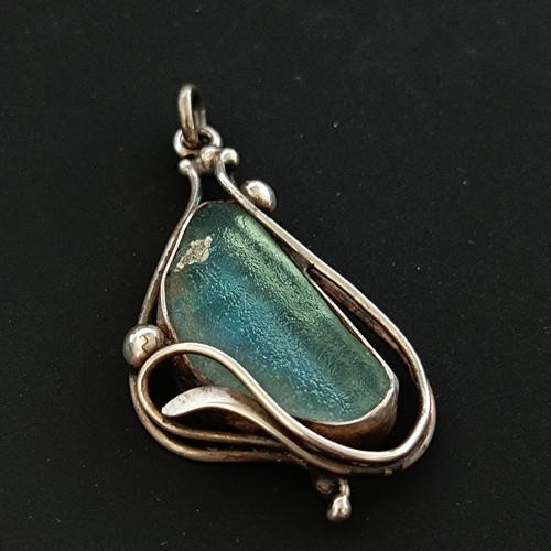Roman glass pendant - roman,