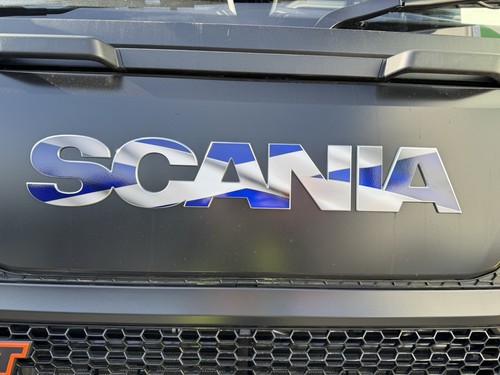 Scania cab front badge - scania,